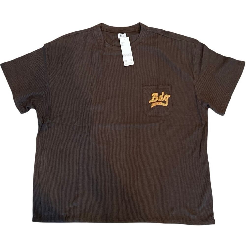 Urban Outfitters BDG Brown Waffe Tee Embroidered BDG XL